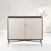 Seraphina Hand-Painted Champagne Gold Finish Sideboard Buffet Cabinet With Two-Door