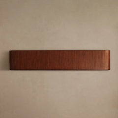 Frances Curved Mahogany Sideboard with Drawers and Brass Hardware