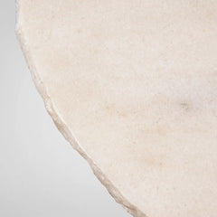Sculptural Brass & Marble Side Table