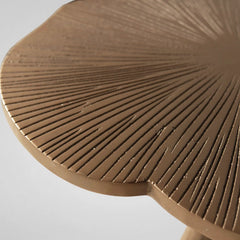 Sculptural Bronze Aluminum Side Table