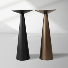 Set of 2 Mushroom Side Tables – Sculptural Metal Accent Tables