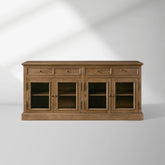 Kensington Reclaimed Glass Buffet Vintage Reclaimed Wood Farmhouse Style