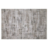 Milano Layered Linear Abstract Neutral Area Rug Industrial Texture Understated Sophisticated & Versatile Carpet Modern Layered Linear Abstract Style