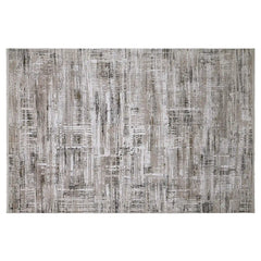 Milano Layered Linear Abstract Neutral Area Rug Industrial Texture Understated Sophisticated & Versatile Carpet Modern Layered Linear Abstract Style