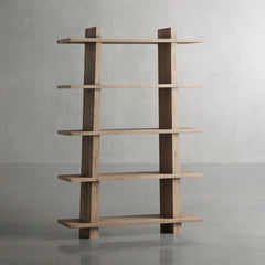 Panta Romanian oak Wood Bookcase