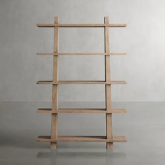 Panta Romanian oak Wood Bookcase