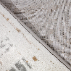 Puxina Abstract Linear Texture Neutral Area Rug with Minimalist Order & Casual Art Carpet Modern Linear Texture Style