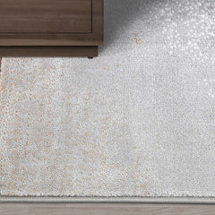 Puxina Soft Washed Brush Abstract Area Rug with Art & Spontaneity Carpet Artistic Wash Style