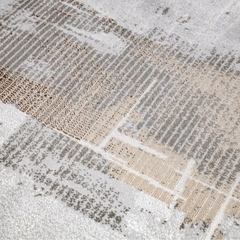 Puxina Soft Grid Calm Modern Area Rug with Soft Cross-Pattern & Gradient Texture Carpet