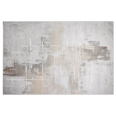 Puxina Soft Grid Calm Modern Area Rug with Soft Cross-Pattern & Gradient Texture Carpet