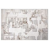 Puxina Soft Layered Block Abstract Neutral Area Rug with Minimalist Modern Industrial Style Carpet Sketch Deconstructed Style