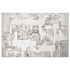 Puxina Soft Layered Block Abstract Neutral Area Rug with Minimalist Modern Industrial Style Carpet Sketch Deconstructed Style