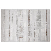 Puxina Soft Linear Texture Neutral Area Rug with Minimalist & Relaxing Carpet Soft Script Texture Style