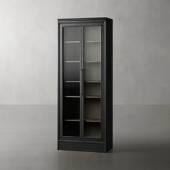 Rowan Modular Tall Display Cabinet Reeded Glass Doors
