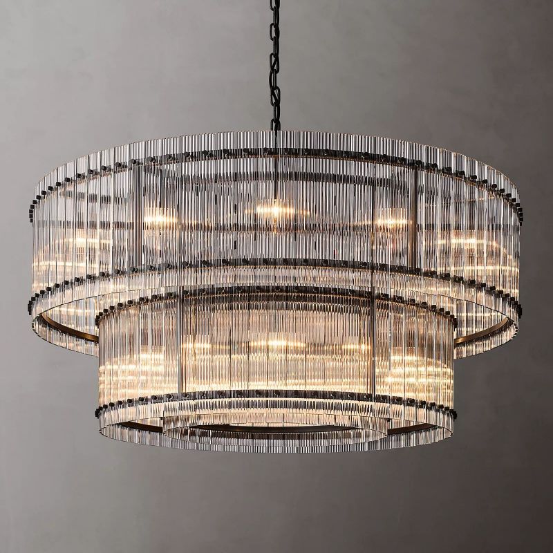 Serkan Two-Tier Luxury Round Chandelier 60"