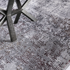 Torino Disrupted Linear Texture Abstract Neutral Area Rug Modern Disrupted Linear Abstract Style Carpet