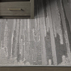 Shanluan Mountain Ridge Abstract Textured Area Rug with Natural texture and minimalist sense of order Carpet