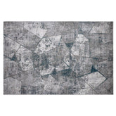 Torino Fragmented Mosaic Abstract Neutral Area Rug Modern Distressed Fragmented Geometric Style Carpet