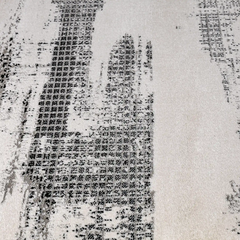 Xiangshe Textured Grid Modern Area Rug Artistic & Retro Minimalist & Rational Style Carpet