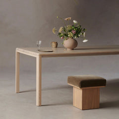 Ford Ash Wood Rectangle Rural Dining Table