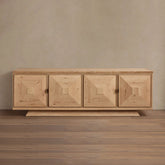 Pelham Indonesia Distressed Sideboard Wood Buffet Table Wood Living Room Entryways TV Cabinet