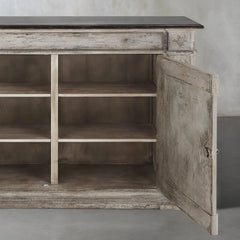 Messina Center Floral Bell'Arte Sideboard Buffet Table Wood Living Room Entryways Cabinet