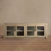 Bodhi Oak Media Console Wood TV Stand Side Cabinet Rustic Television Storage Unit Sideboard