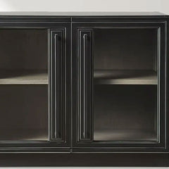 Factory Small Cabinet with Tempered Glass Doors