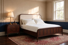 Frances Nightstand | Mahogany Wood Bedside Table 26" & 32"