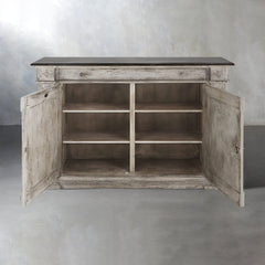 Messina Center Floral Bell'Arte Sideboard Buffet Table Wood Living Room Entryways Cabinet