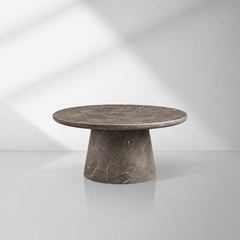 Modern Italian Marble Round Coffee Table & Nesting Set