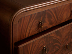 Frances 72" Six-Drawer Dresser, Mahogany Wood