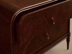 Frances Nightstand | Mahogany Wood Bedside Table 26" & 32"