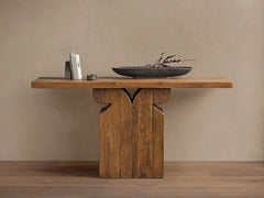 Dumai Reclaimed Teak Hallway Console Entrance Table Wood Country Entryway Table