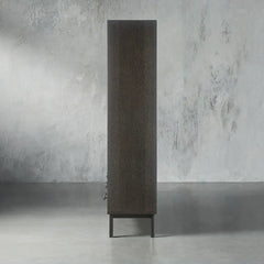 Sullivan Oak Wood Entry Cabinet Modern Rustic Entrance Lockers