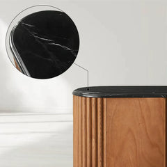 Black Marquina Marble Bedside Table Carlisley Bedroom Nightstands