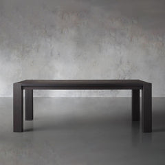 Parsons Solid Oak Rectangle Dining Table
