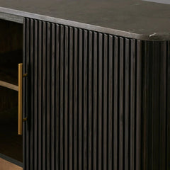 Finnley Sideboards Living Room Media Cabinets with Marble Top