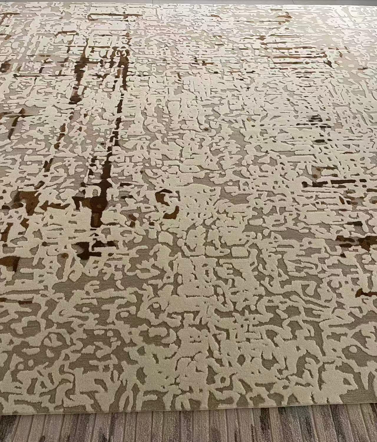 Wylie Hand-Knotted Area Rug Rectangular Washable Living Rooms Carpet