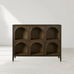 Hattie Solid Oak Arched Storage Cabinet