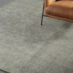 Jackson Handwoven Rug Vintage Rugs Doormat in Moss