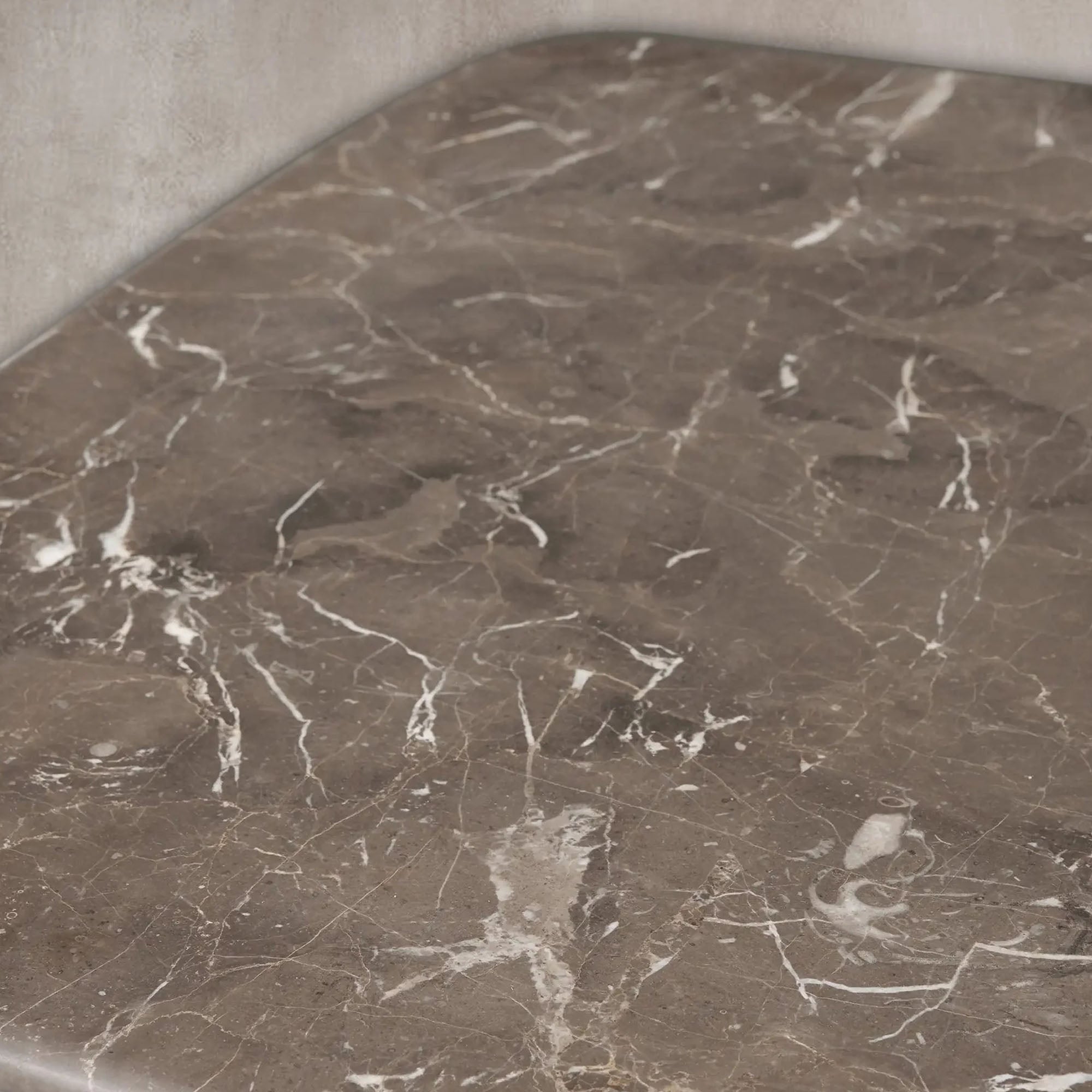 San Germani 72" Carrara marble Top Coffee Table with Rennes Metal Base