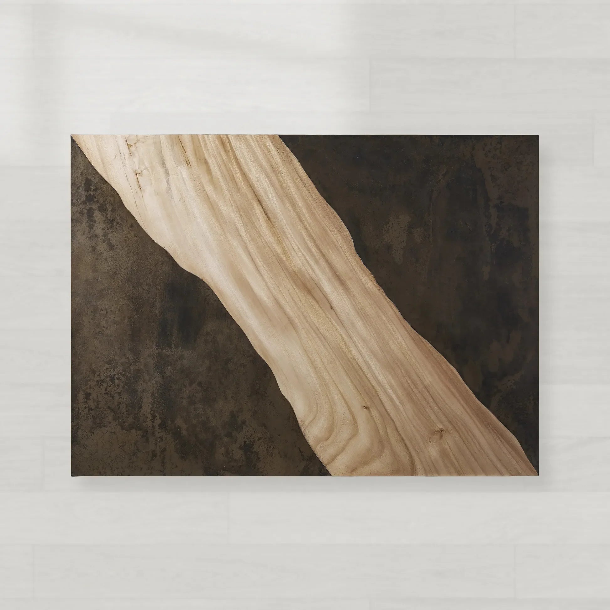 Almeria Guanacaste Wood Coffee Table Modern Rustic Cocktail Table Rectangular Sofa Center Tea Table