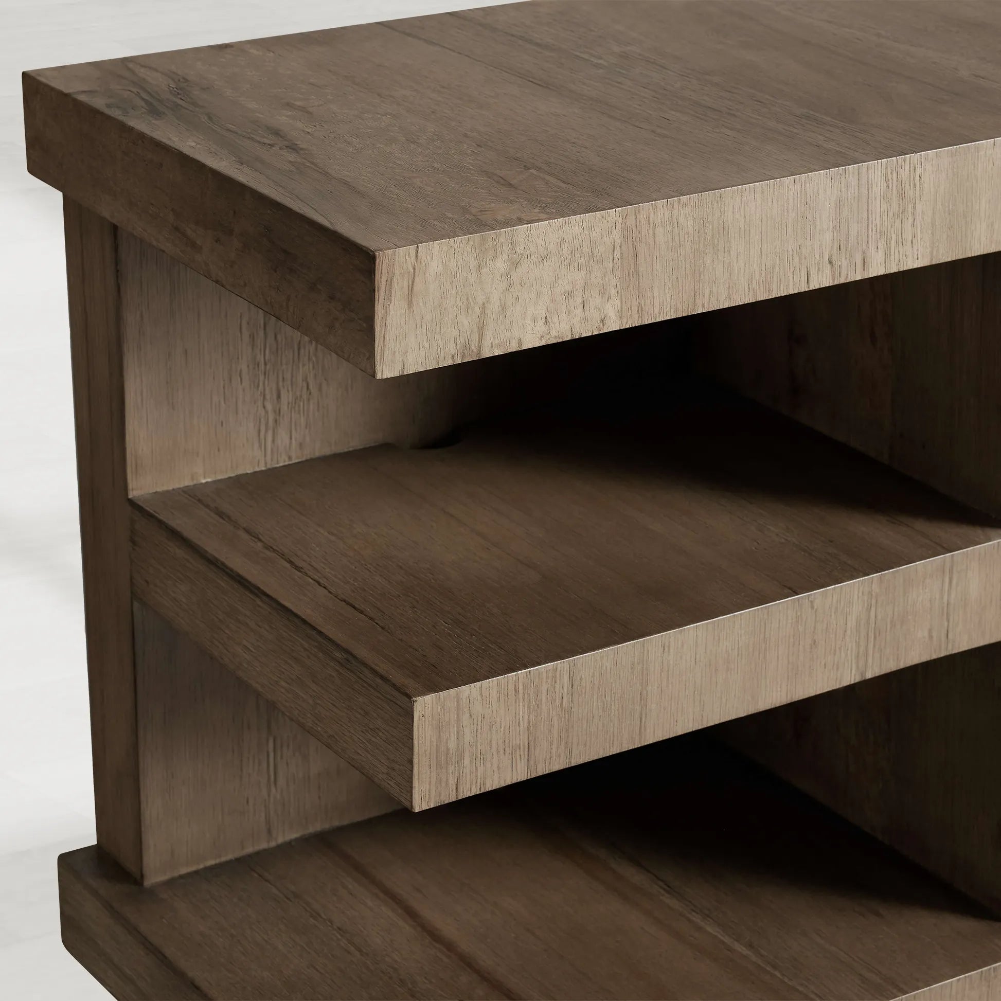 Leandro Wood Entryways Table Media Console Oak Entrance Table