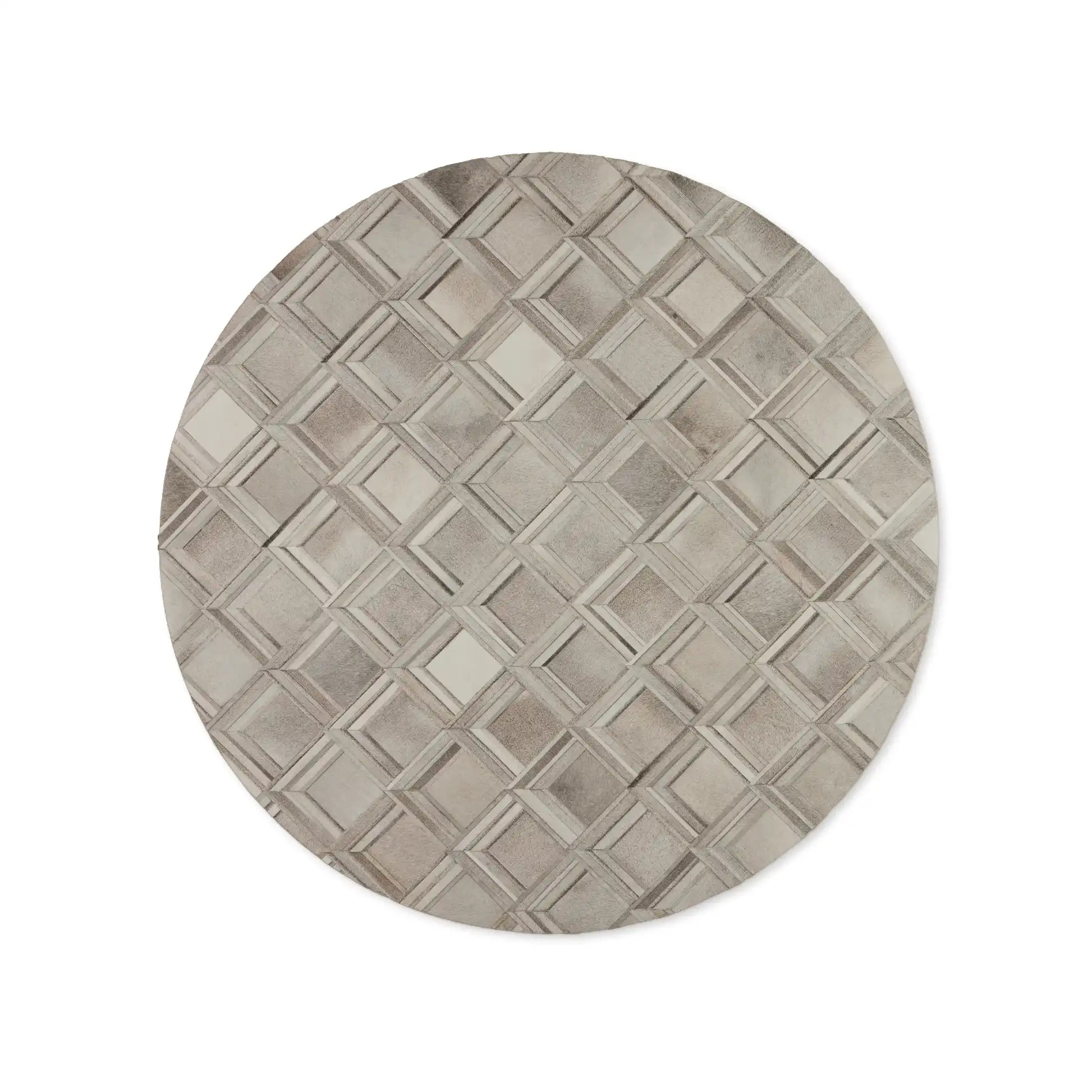 Greer Natural Hair-on-Hide Rug Round Carpet For Living rooms Dining Spaces Bedrooms
