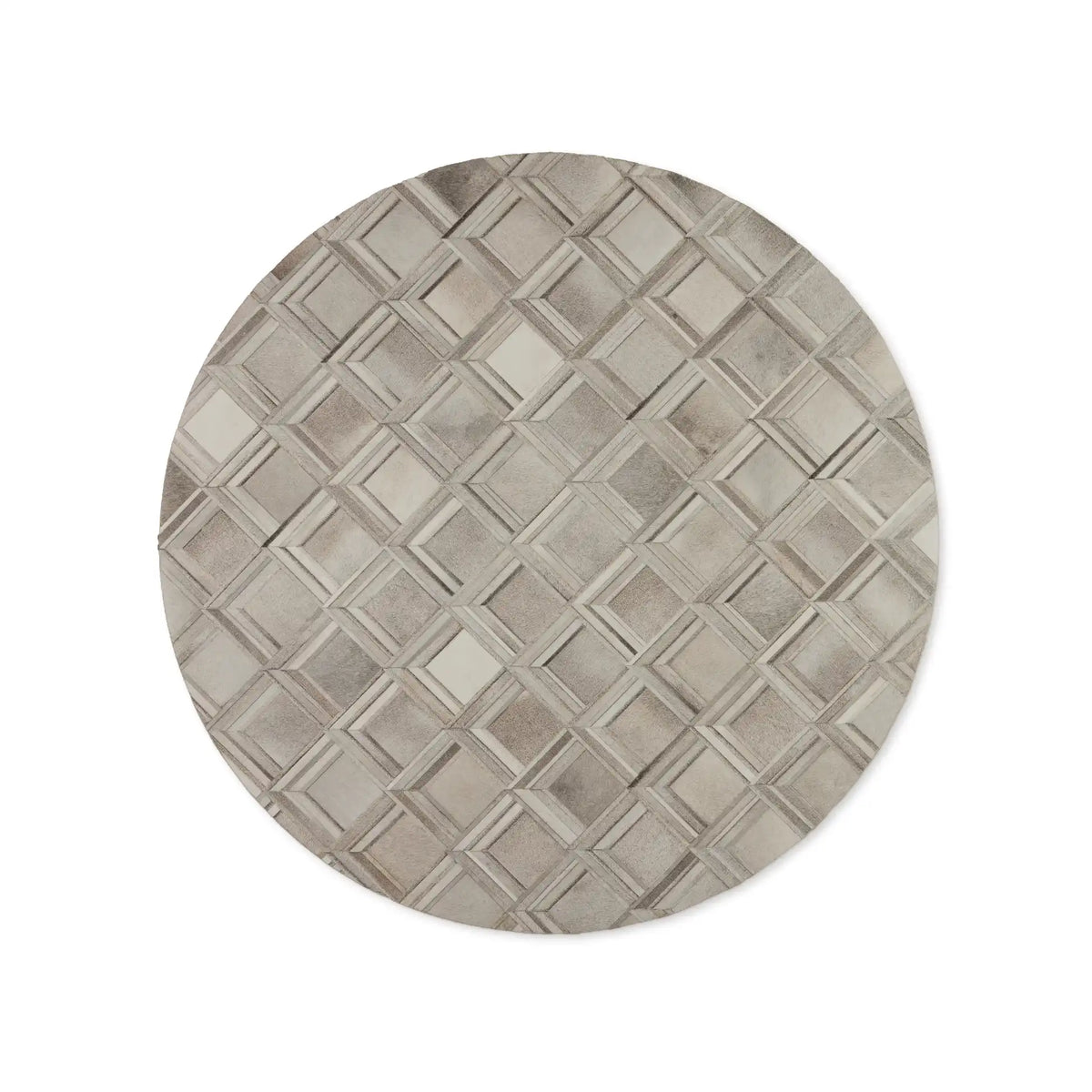 Greer Natural Hair-on-Hide Rug Round Carpet For Living rooms Dining Spaces Bedrooms