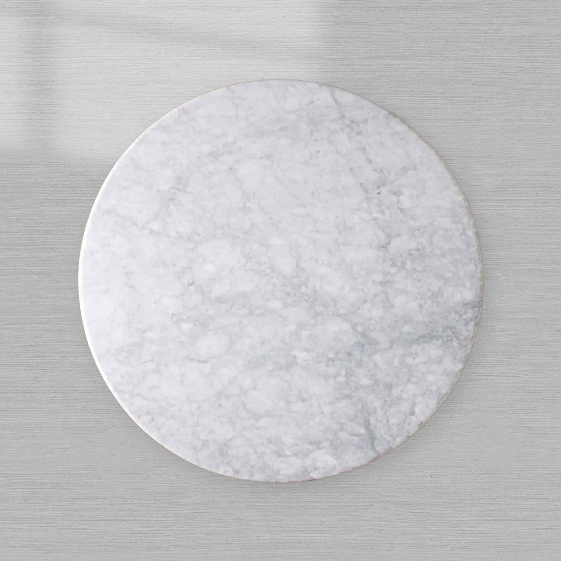 Amelia Marble Top Dining Table with Wood Curved Base Natural Stone Dining Table