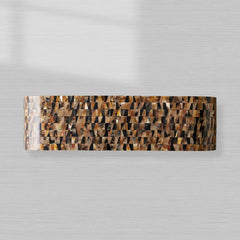 Lindly Buffalo Horn Finish Entrance Console Table Wood Frame Hallway Entryway Table