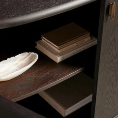 Bexler Natural Wood Sideboard Buffet Table Living Room Entryways Cabinet