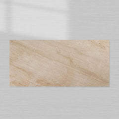 Ilaria Stone Coffee Table Beige Coralle Marble Pedestal Cocktail Table Living Room Center Tea Table